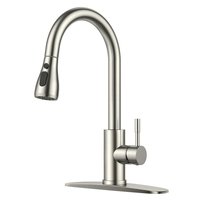 Grifo FORIOUS con rociador extraíble de acero inoxidable de 38 cm