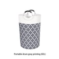 thumbnail image 2 of Wosthever Cesto de ropa Bolsa de ropa 75L Cesto de almacenamiento Organizador de dormitorio ligero Almacenamiento y organización del hogar Gris (82L), 2 of 6