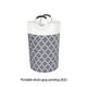 thumbnail image 2 of Wosthever Cesto de ropa Bolsa de ropa 75L Cesto de almacenamiento Organizador de dormitorio ligero Almacenamiento y organización del hogar Gris (82L), 2 of 6