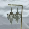 thumbnail image 5 of Spooky Ghost Dangle Earrings for Women Crystal CZ Tassel Drop Halloween Earrings Hook Statement Cute Halloween Accessories Jewelry for Costume Party Outfit, 5 of 10