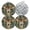 Black3351, variant on 4 PCS Pot Holders for Kitchen,Potholders Sets with Hook for Oven,Cooking,Baking,Watercolor Golden Retriever