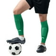 thumbnail image 6 of MediCaptain Pre-Cut Soccer Sleeve Socks for Adults and Youth, Companion for Soccer Grip Socks, Securely Holds Shin Guards, Breathable Compression Calf Sleeve (Green), 6 of 9