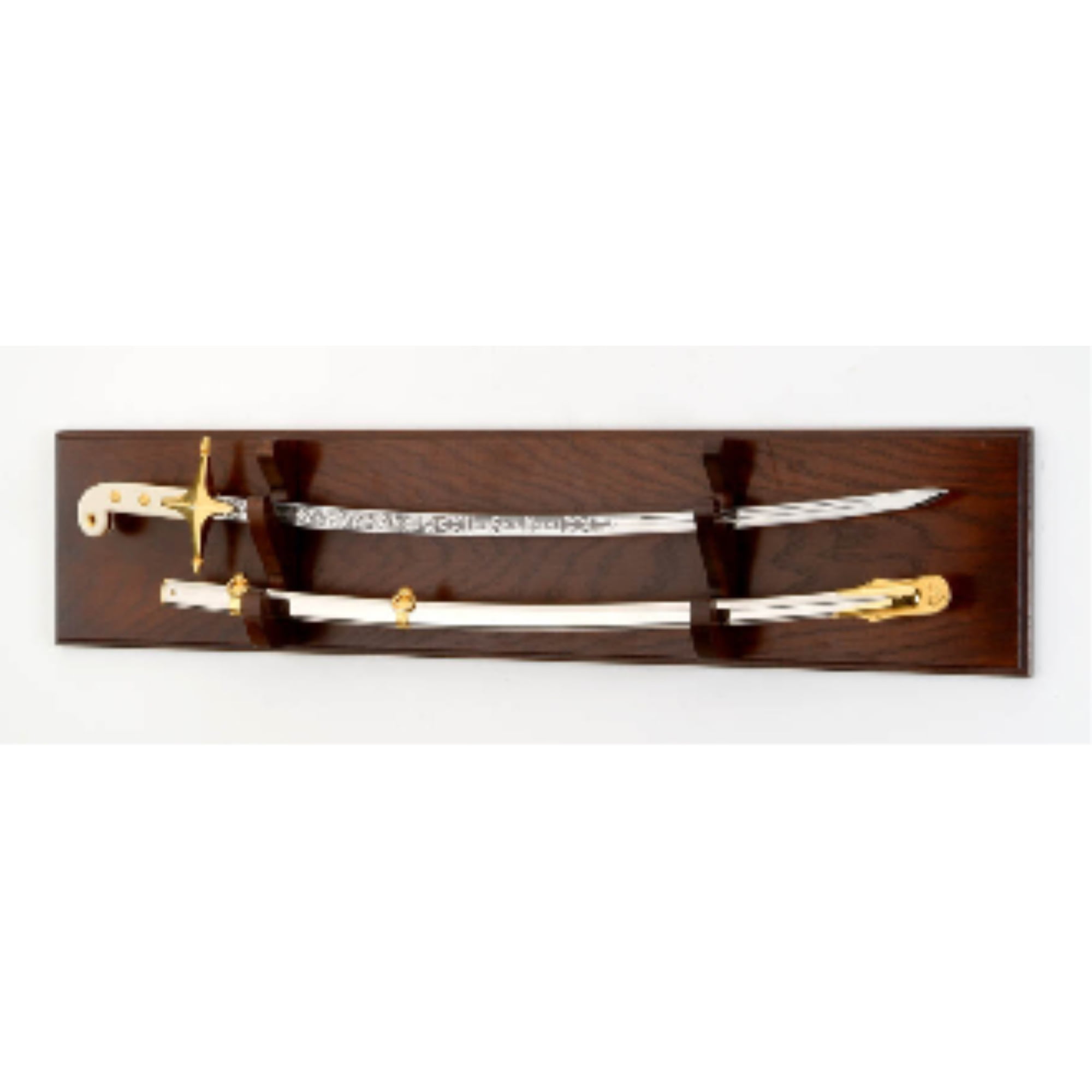 pair of clear acrylic  sword stands  samurai katana  foil museum or collector 