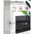thumbnail image 3 of Tablero para llaves con estante, llavero de pared moderno, llave autoadhesiva de 6 ganchos BANYUO Hogar, 3 of 4