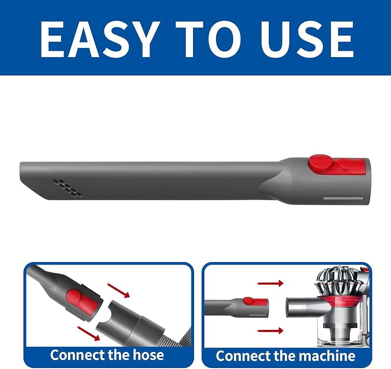 Attachment Kit - Extension Hose and Crevice Tool for Cordless Vacuum Cleaner Dy*son G5 GEN5 V15 V12 V11 V10 V7 V8 Absolute Animal Motorhead Trigger Model