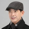 thumbnail image 4 of TELOLY Newsboy Cap for Men,Warm Breathable Wool Hat,Comfortable Wear Men'S Hats & Caps,Black, 4 of 5