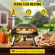 thumbnail image 1 of Horno de pizza de gas VEVOR, horno de pizza de propano de acero inoxidable, horno de pizza de gas con piedra de pizza de 12 pulgadas, horno de pizza de gas portátil con patas plegables, horno de, 1 of 9