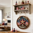 thumbnail image 6 of OAVQHLG3B 4th of July Hanging Door Sign, Patriotic Decor 250th Anniversary Wreath Decorations Front Door Hanger America Wooden Plaque Rustic Porch Independence Day Wall Decor for Home Memorial Day, 6 of 6