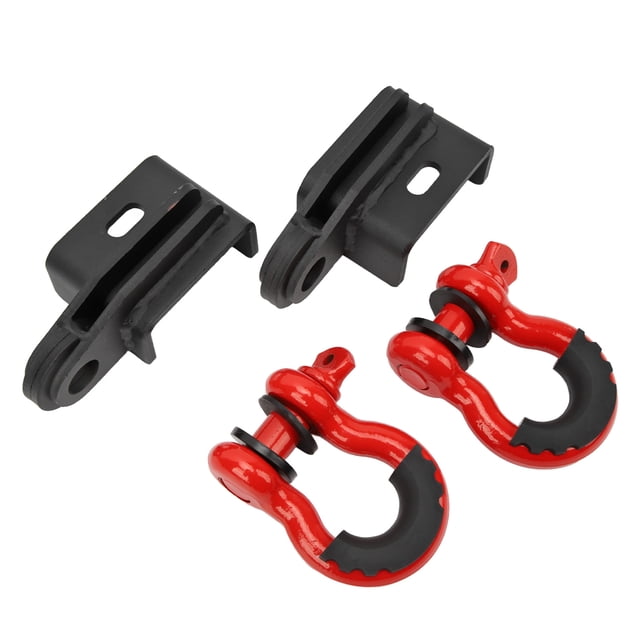 Soporte de gancho de remolque con anillo en D, gancho de remolque delantero Kit de montaje de grillete de gancho de remolque en D Soporte de montaje de gancho de remolque Diseño de última generación