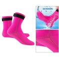 thumbnail image 4 of Bottes de Plongée en Néoprène 3mm Chaussures de Natation Tuba Combinaison de Plongée Surf Chaussettes de Snorkeling Chaussures Roses Chaussettes de Plongée Rouges P, 4 of 9