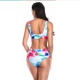 thumbnail image 4 of 1 Set Bikini Swimsuits Flower Pattern Bikini Set Two Piece Bathing Swim Suites for Girls Women (Red) Size S, 4 of 8