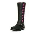 thumbnail image 4 of Hot Leathers BTL1006 Ladies 14-inch Black Knee-High Leather Boots with Side Zipper Entry 10W, 4 of 10