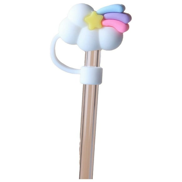 Tapón para pajitas de vidrio, tapón para pajitas de acero inoxidable, tapón para pajitas de gran diámetro (10 mm) para pajitas reutilizables.