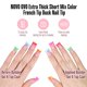 thumbnail image 2 of Nail Tips NOVO OVO French Tip Short Duck Press on 240 unidades, 2 of 8