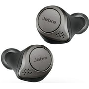 Restored Jabra Elite 75t Wireless Noise Cancelling In-Ear Headphones Titanium Black (Refurbished)
