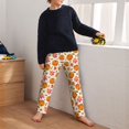 thumbnail image 5 of Disketp Orange Autumn Leaves for Teenagers' Pajama Pants ,Lounge Pants Teen joggers Ideal for Home, School, or Sports-XS(5-6), 5 of 6