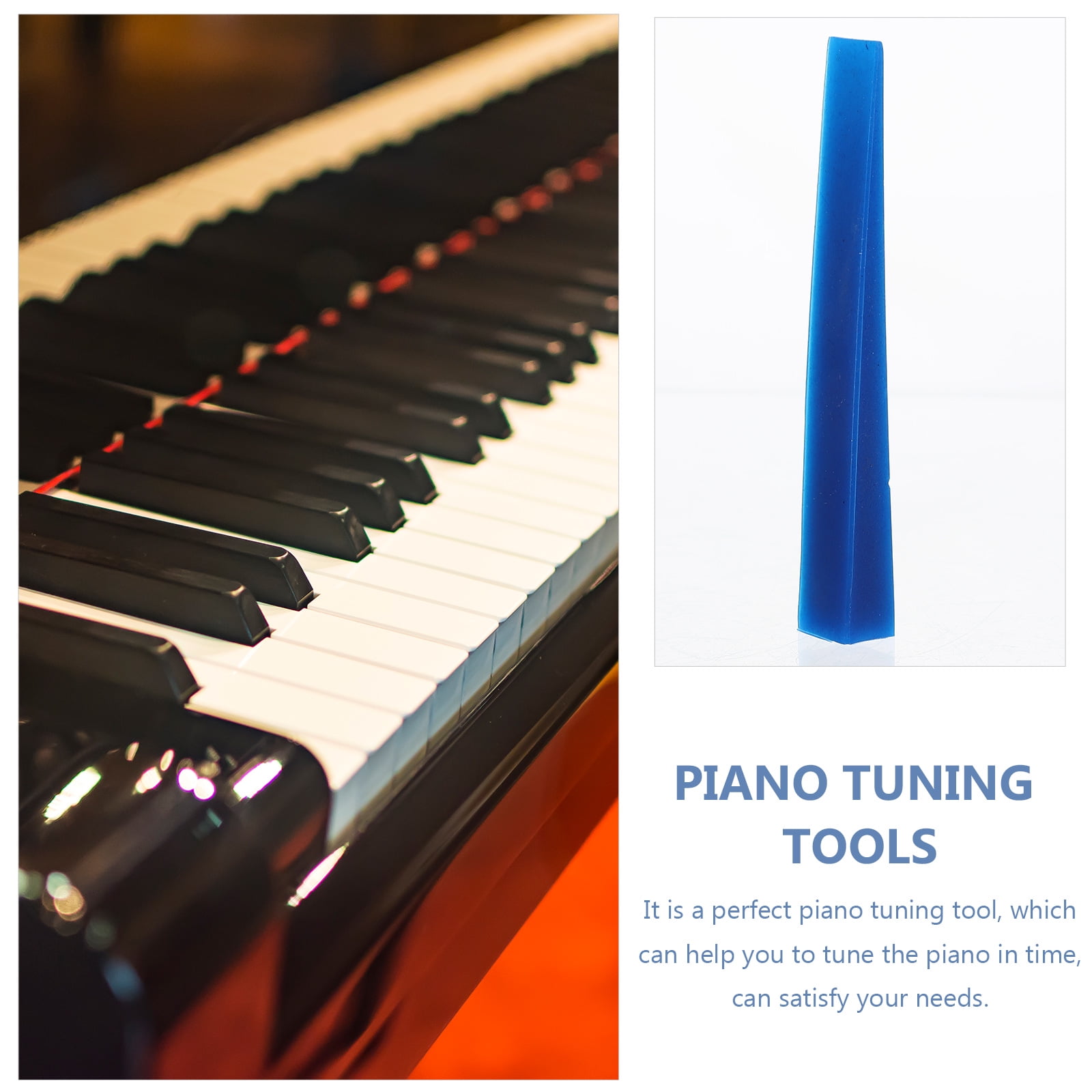 SHOWERORO Blue Silicone Piano Tuning Wedges Professional Tool for Piano Maintenance