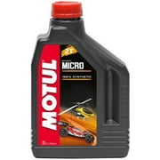 Motul USA 105940 2 Ltr Powersport Micro 2T Motor Oil for Alcohol Mix Modeling