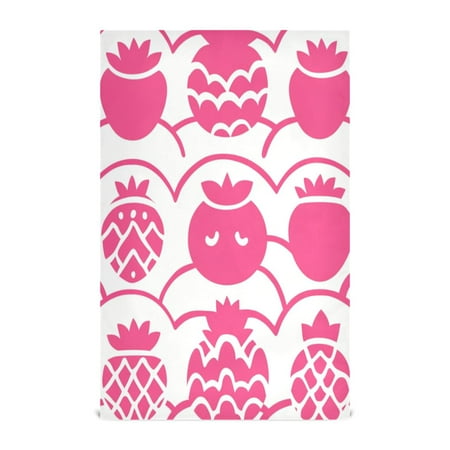 

Pink Berry Pattern Kitchen Towels Set of 4 Tea Towels for Kitchen Decorative Waffle Dishcloths 28x18in