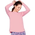 thumbnail image 2 of Playera Ilusión 81041 Rosa XG Manga larga Tela de fibra reciclada, 2 of 4
