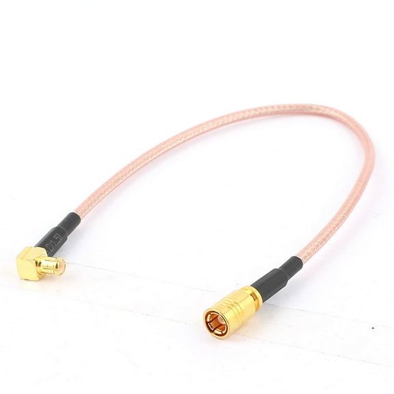 Unique Bargains SMB Female to MCX Male Right Angle Adapter Connector RG316 Coaxial Cable 20cm