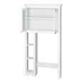 thumbnail image 2 of ModFusion 61" Height Over the Toilet Bathroom Space Saver Storage Cabinet, 4-Shelf, White, 2 of 10