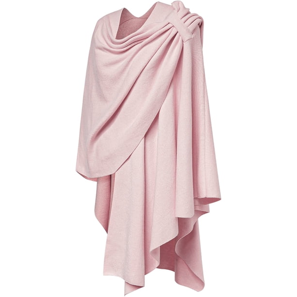 Poncho para mujer, bufanda, cárdigan de punto con tacto de cachemira, regalo