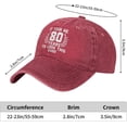thumbnail image 4 of 80th It Took Me 80 Years to Look This Good Cowboy Hat Men Vintage Baseball Cap Women Dad Hat Trucker Hat Black, 4 of 8