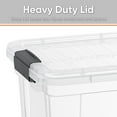 thumbnail image 2 of Superio Clear Storage Box with Lid, 14.7 Quart Plastic Container Bins for Organizing, Stackable Crates, BPA Free, Non Toxic, Odor Free, Organizers for Home, Office, School, and Dorm, 2 of 4