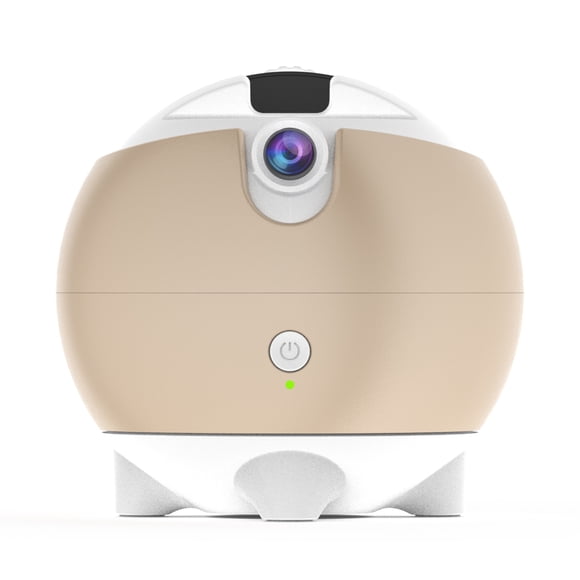 TFixol Golden AI Gesture-Controlled Dual-Axis Gimbal with 360° Rotation, 2500mAh Battery, Type-C Charging, 3H Playtime, ABS Material, Compact Design (108*108*104.2mm)