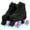 Black, variant on LuoLuo Outdoor Roller Skates Women Adult with Light up Wheels Quad Skating for Men Youth Boys Girls