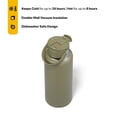thumbnail image 6 of RTIC 32 oz Ceramic Lined Insulated Outback Water Bottle, Leak Resistant, Olive, 6 of 7