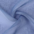 thumbnail image 5 of DSstyles Blue Sheer Tier Curtains for Small Window - Linen Look Textured Privacy Semi Sheer Drapes for Kitchen/Cafe,Rod Pocket Voile Curtain Panels Draperies - 27" W x 24" L, Dusty Blue, Set of 2, 5 of 8