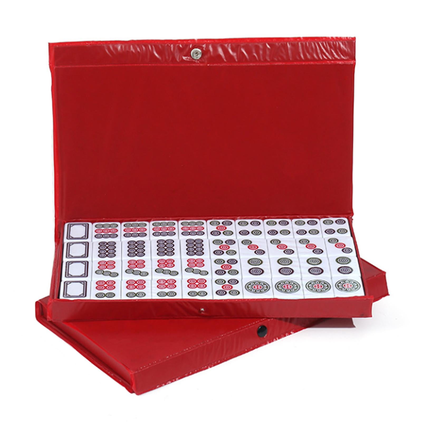 LeeQinersw Chinese Mahjong Mahjong Game Set Board Game Mahjong Tiles Game for Friend Adults