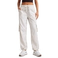 thumbnail image 1 of Pantalones cargo CRZ YOGA Lightweight para mujer, color blanco lechoso, 1 of 5
