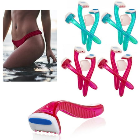 6 Pack Womens Bikini Line Razors Shave Brazilian Hair Shaver Trimmer Legs Arms