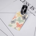 thumbnail image 5 of Luggage Tags for Suitcases, Butterfly A Leather Bag Luggage Tags ID Label Tags Privacy Protection Travel Bag Labels, 5 of 6