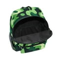 thumbnail image 6 of FORMRS School Backpack with Front Zippered Pocket 12" Elementary Student Travel Daypack, Green Camouflage Pattern, 6 of 6