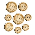 thumbnail image 1 of Cute Frog Sitting Wood Buttons for Crochet Knitting Sewing DIY Craft - 0.75 Inch Small (12pcs), 1 of 7
