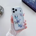 thumbnail image 4 of for iPhone 17 Pro Max Case, Clear Cute Butterfly Flexible TPU Bling Stars Sparkle Glitter Anti-Scratch Shockproof Protective Phone Cover for Women Girls for iPhone 17 Pro Max 6.9 inch, Purple, 4 of 12