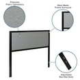 thumbnail image 6 of Emma + Oliver Full Size Metal Headboard - Lt Gray Fabric Upholstery Fits Standard Bed Frames, 6 of 11
