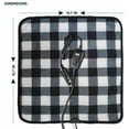 thumbnail image 2 of Zone Tech Car Mini Heated Travel Blanket Pad – Classic Black and White 12V Comfortable Heating Car Mini Blanket Pad Perfect for Winter Travels, 2 of 7