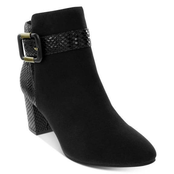 Karen Scott Ivyy Mixed-Media Booties Olive 7.5M