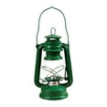 thumbnail image 1 of Lámpara de aceite de queroseno para uso doméstico, linterna con asa, luz de mesa para acampar Verde, 1 of 9
