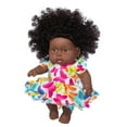 thumbnail image 2 of VANLOFE Plush Toy Aged 1 And UP Black African Black Baby Cute Curly Black 8-Inch Vinyl Baby Toy, 2 of 5