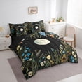 thumbnail image 3 of Homewish Cute Country Floral 7-Piece Twin Bedding Sets,Rustic Plant Bedding Comforter Set,Black Green Blue Sheet Sets For Adults,Ultra Soft Home Decor Reversible, 3 of 8