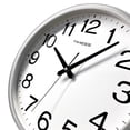 thumbnail image 6 of TIMESS 13" Silent Wall Clock with Silver Frame, Modern Style, Large Display, Non-Ticking Design, 6 of 7