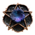 thumbnail image 1 of Estatua de flor con forma de estrella de pentagrama Strade Fareast Limited figura de resina Azul Púrpura Oro, 1 of 8