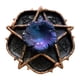 thumbnail image 1 of Estatua con Base de bola de estrella y flor Macarena figura de resina dor Azul Púrpura Oro, 1 of 8