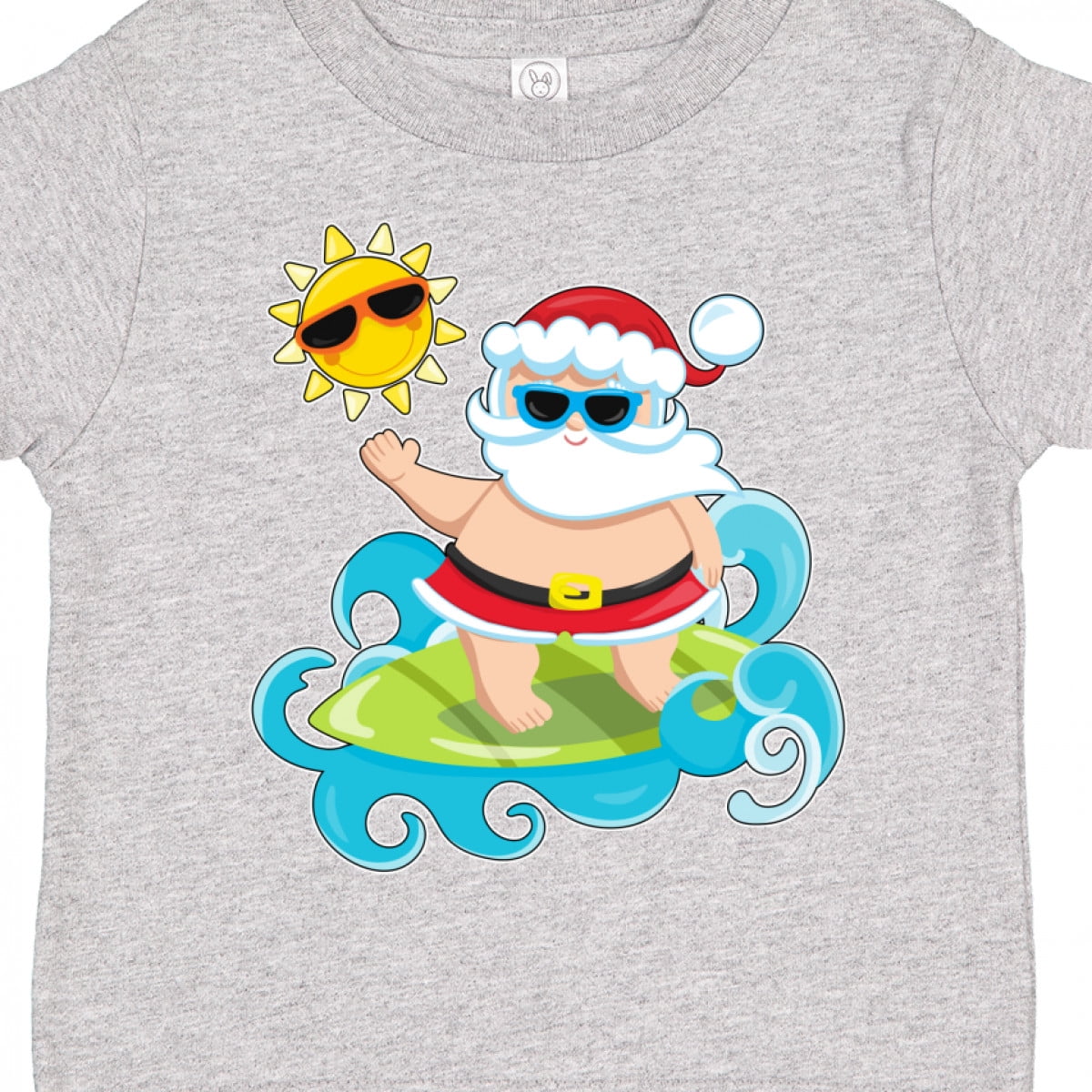 Inktastic Surfing Santa Boys or Girls Toddler T-Shirt